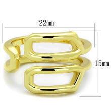 TK1884 - IP Gold(Ion Plating) Stainless Steel Ring with No Stone