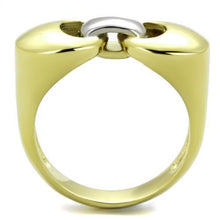 TK1915 - Two-Tone IP Gold (Ion Plating) Stainless Steel Ring with No Stone