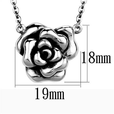 TK1932 - High polished (no plating) Stainless Steel Necklace with No Stone