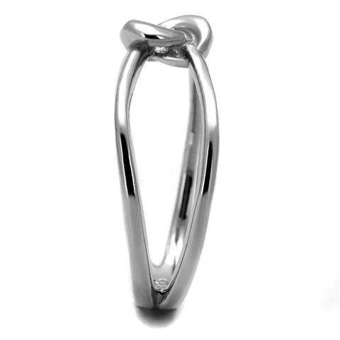 TK2262 - High polished (no plating) Stainless Steel Ring with No Stone