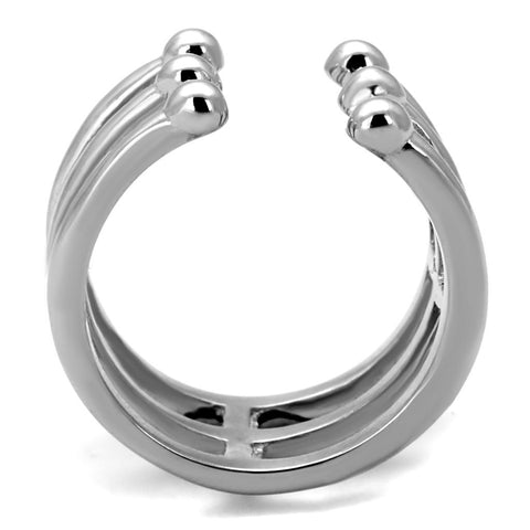 TK2267 - High polished (no plating) Stainless Steel Ring with No Stone