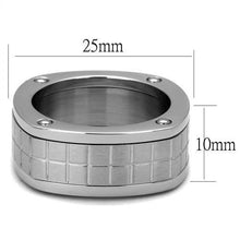 TK2405 - High polished (no plating) Stainless Steel Ring with No Stone