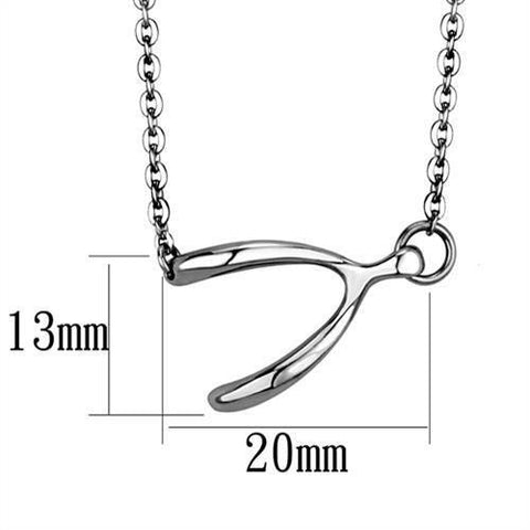 TK2529 - High polished (no plating) Stainless Steel Chain Pendant with No Stone