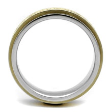 TK2939 - Two-Tone IP Gold (Ion Plating) Stainless Steel Ring with No Stone