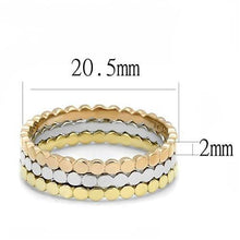 TK3180 - IP Gold & IP Rose Gold (Ion Plating) Stainless Steel Ring with No Stone