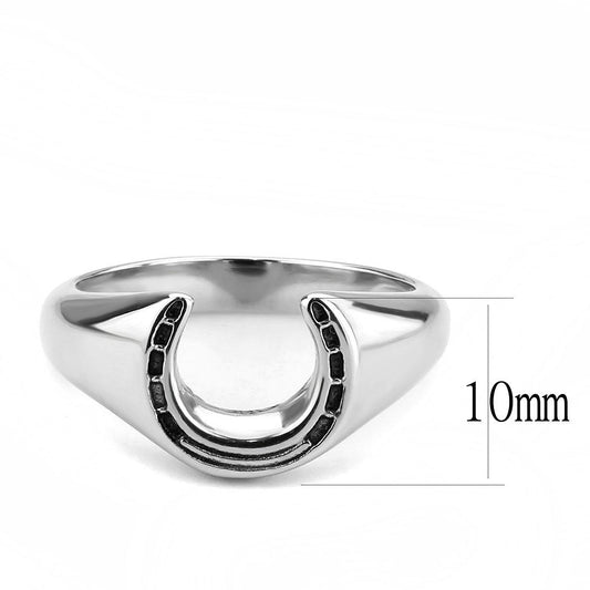 TK3619 - High polished (no plating) Stainless Steel Ring with No Stone