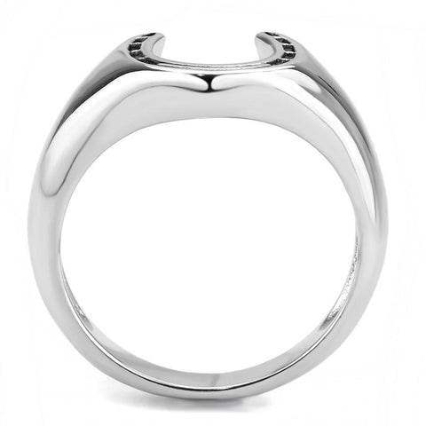 TK3619 - High polished (no plating) Stainless Steel Ring with No Stone