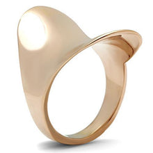 GL207 - IP Rose Gold(Ion Plating) Brass Ring with No Stone