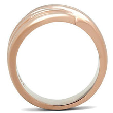 GL209 - IP Rose Gold(Ion Plating) Brass Ring with No Stone