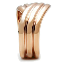 GL209 - IP Rose Gold(Ion Plating) Brass Ring with No Stone