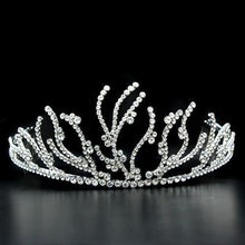 LO2117 - Imitation Rhodium Brass Tiaras & Hair Clip with Top Grade Crystal  in Clear