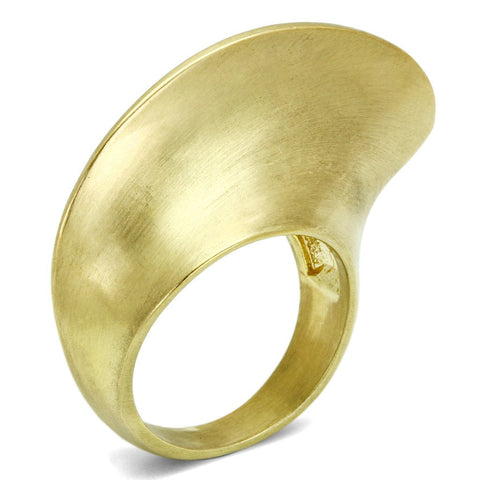 LO2539 - Gold & Brush Brass Ring with No Stone