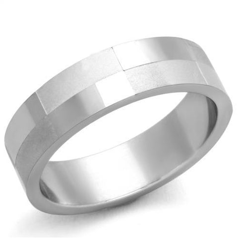 TK1667 - High polished (no plating) Stainless Steel Ring with No Stone