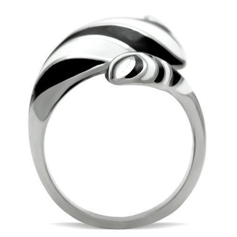 TK227 - High polished (no plating) Stainless Steel Ring with No Stone