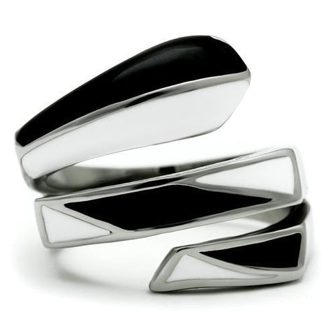 TK228 - High polished (no plating) Stainless Steel Ring with No Stone