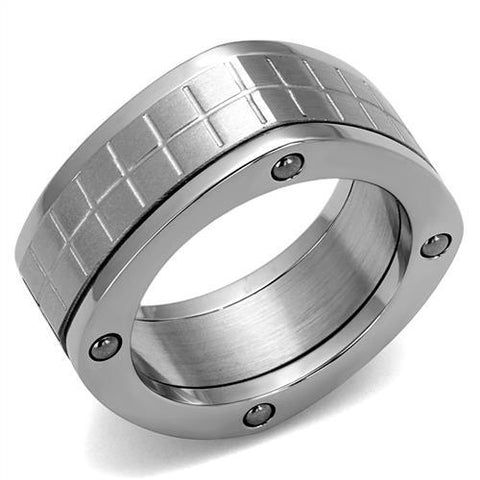 TK2405 - High polished (no plating) Stainless Steel Ring with No Stone