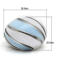 TK252 - High polished (no plating) Stainless Steel Ring with No Stone