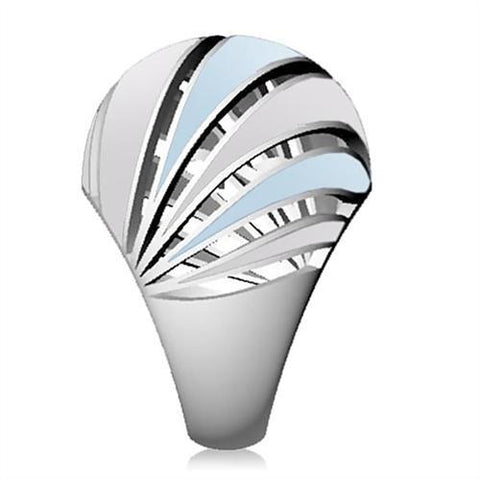 TK252 - High polished (no plating) Stainless Steel Ring with No Stone