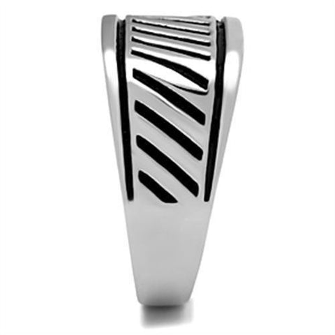 TK380 - High polished (no plating) Stainless Steel Ring with No Stone