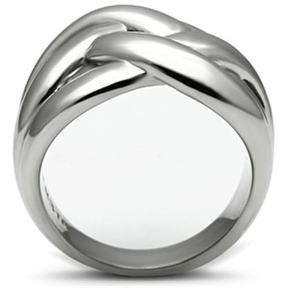 TK396 - High polished (no plating) Stainless Steel Ring with No Stone