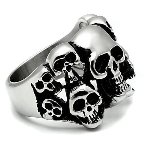 TK471 - High polished (no plating) Stainless Steel Ring with No Stone