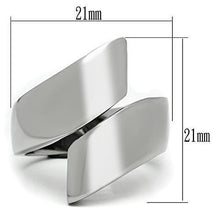 TK516 - High polished (no plating) Stainless Steel Ring with No Stone