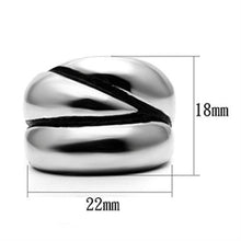 TK633 - High polished (no plating) Stainless Steel Ring with No Stone