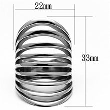 TK665 - High polished (no plating) Stainless Steel Ring with No Stone